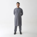 Stylish Grey Shalwar Kameez